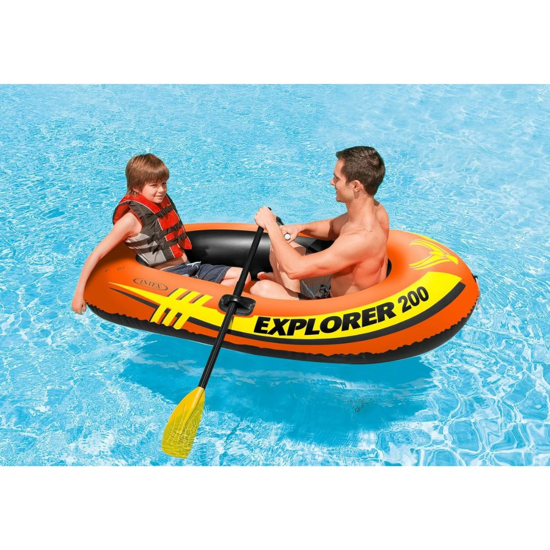 Intex Explorer 200 Inflatable Boat - 2 Person (Boat Only)