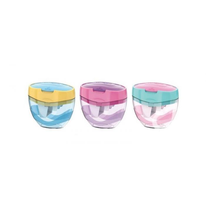 Keyroad Sharpener Plastic 3 Hole - Pastel Colours x1pc