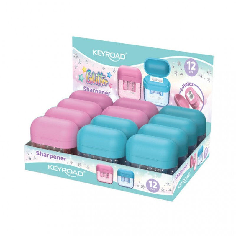 Keyroad Glitter 2-hole Sharpener x1pc