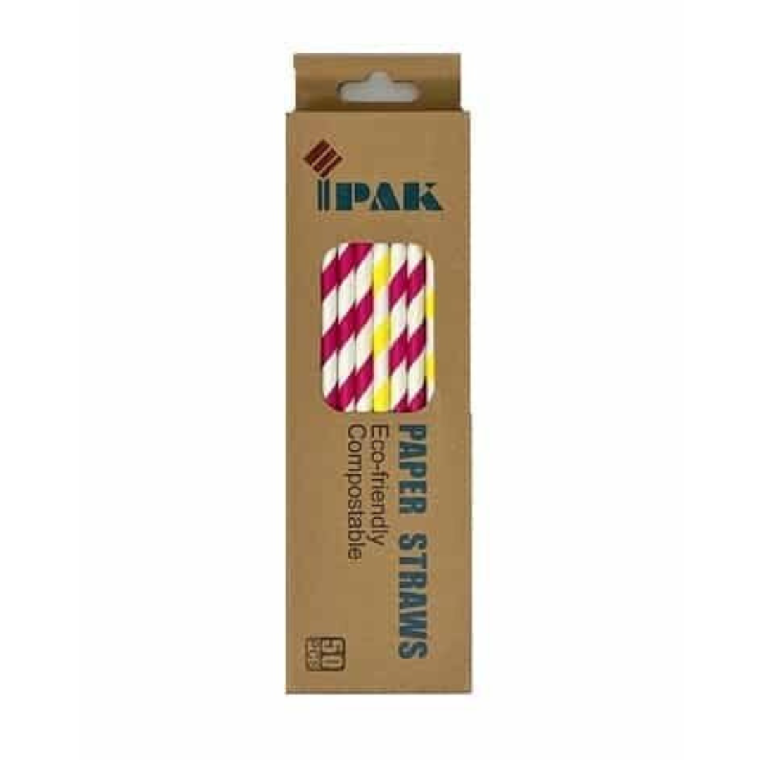 Ipak Eco-Friendly Paper Straws x50pcs