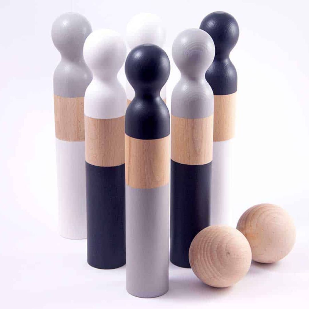 Me & Mine Play - Big Bowling Wooden Set