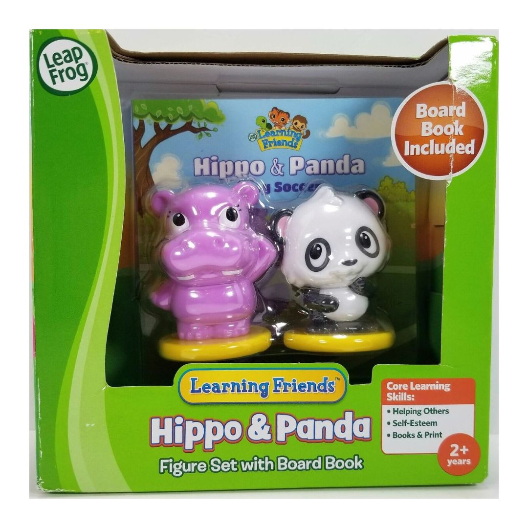 Leap Frog Learning Friends - Hippo & Panda Figure Set with Board Book