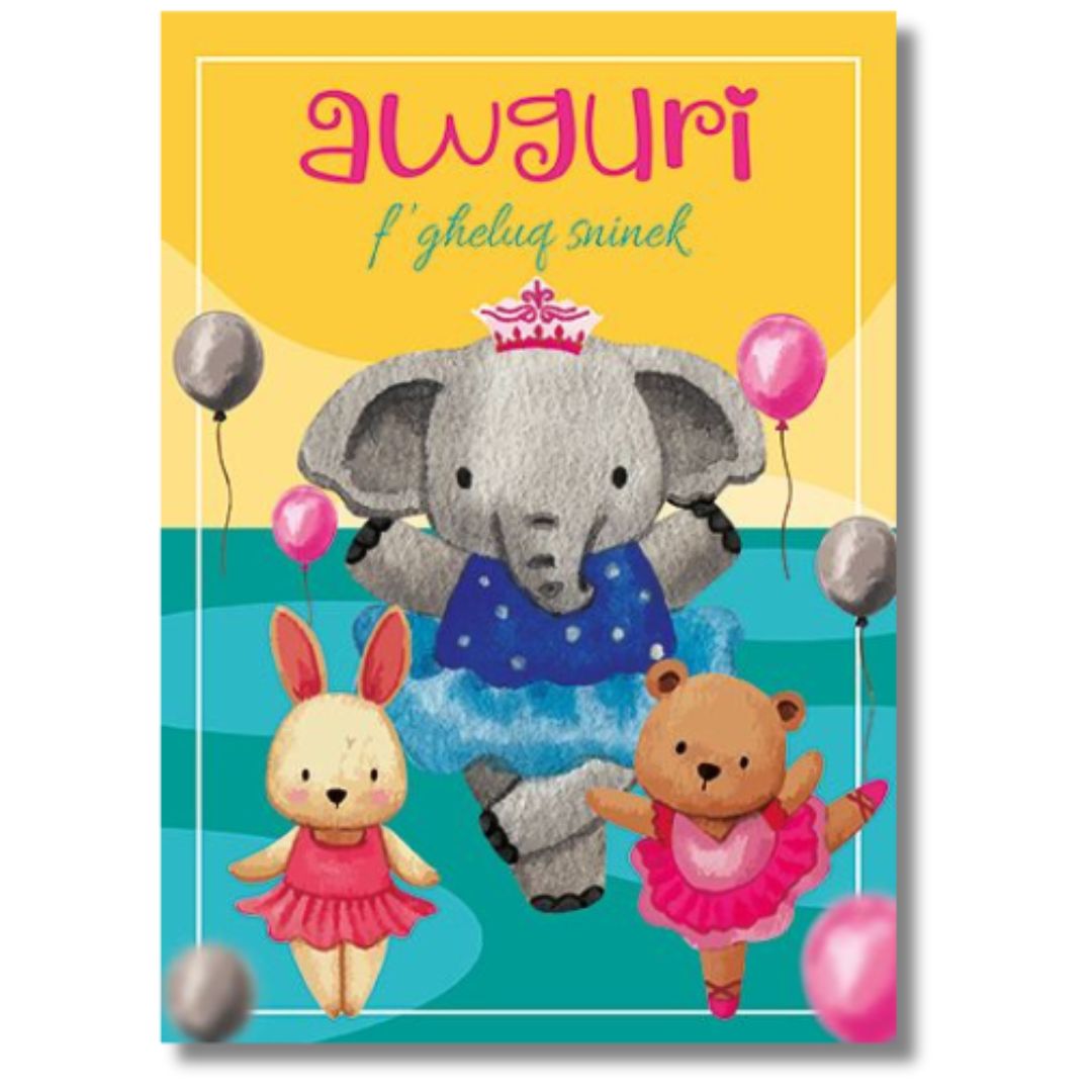 Awguri F'Gheluq Sninek' Greeting Card