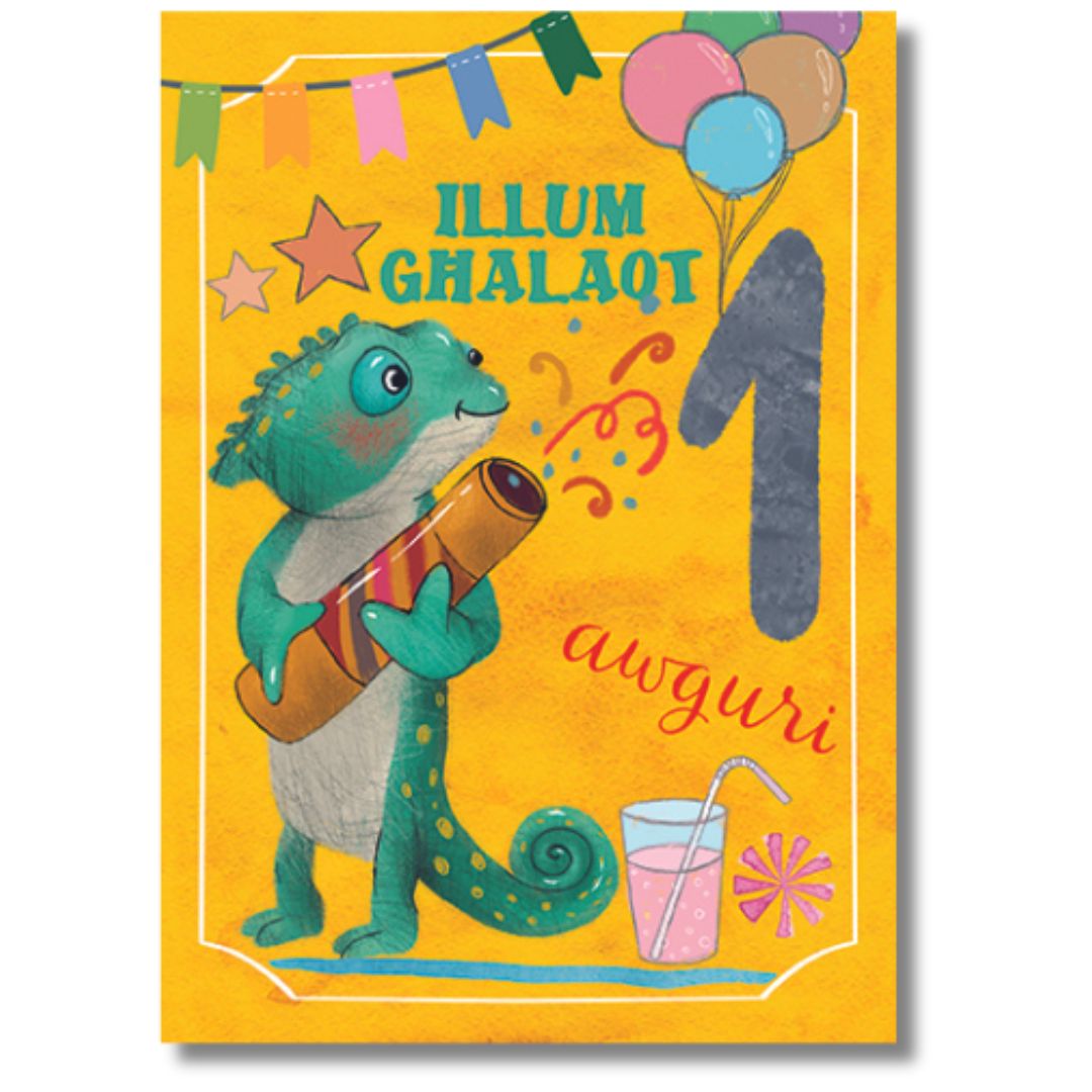 Illum Ghalaqt 1 Awguri' Greeting Card