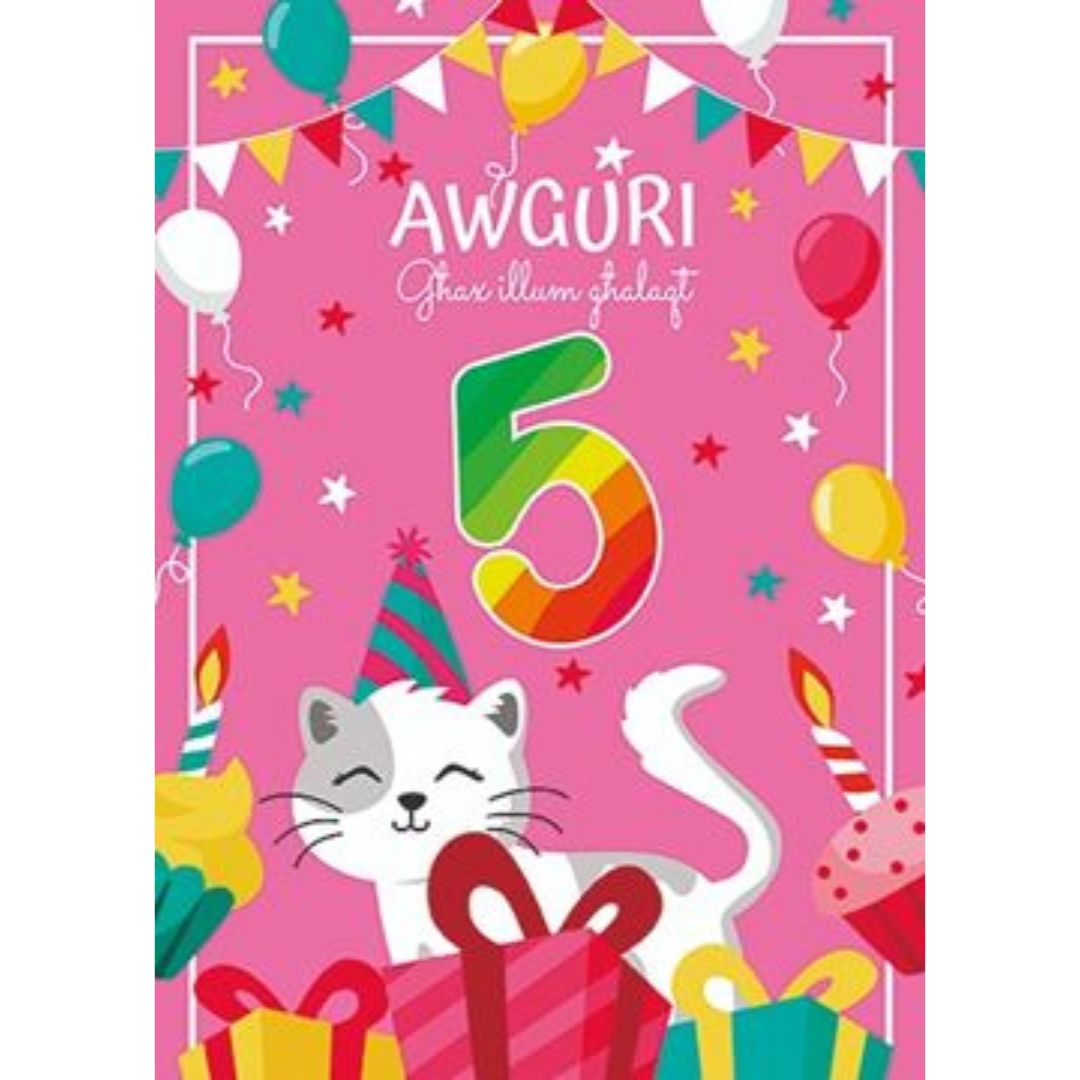 Awguri Ghax Illum Ghalaqt 5' Greeting Card