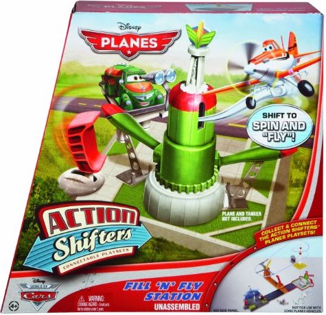 Disney Planes Action Shifters - Chugs Fill N Fly Playset