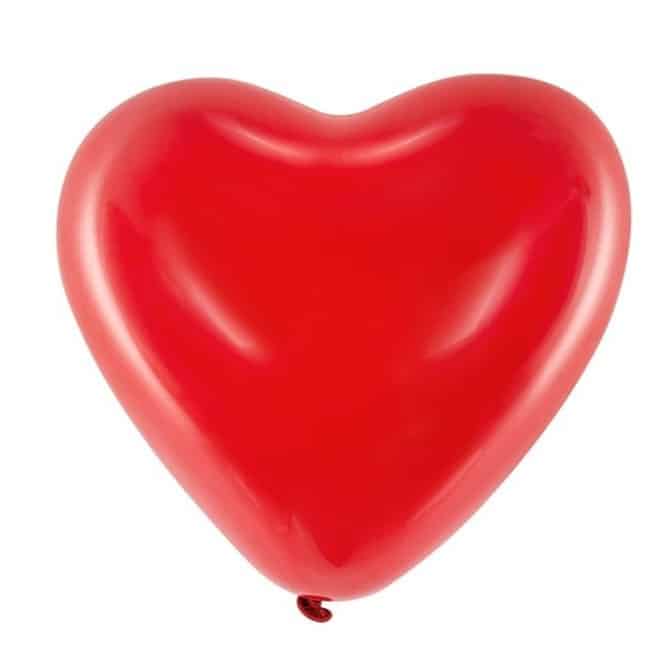 PartyDeco 16" Latex Balloons x100 - Pastel Red