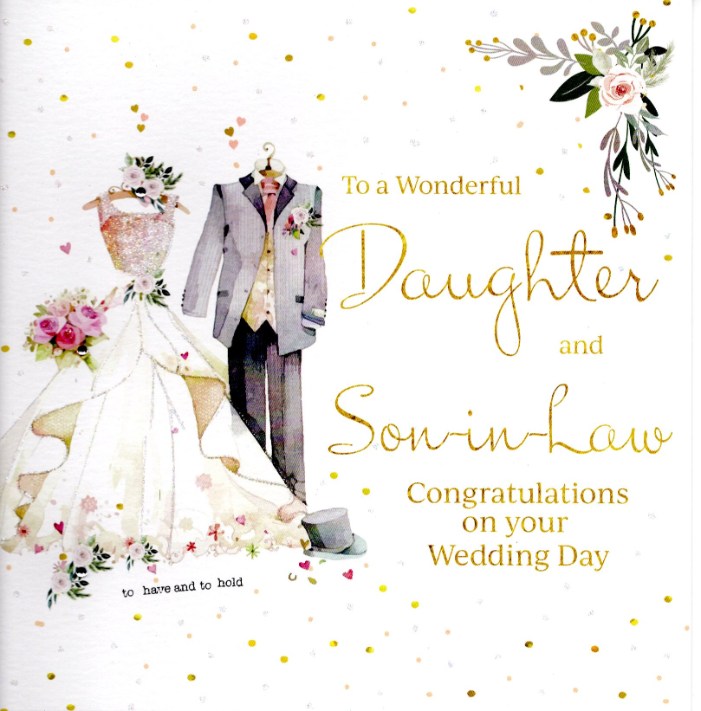 To A Wonderful Daughter And Son-In-Law' Greeting Card