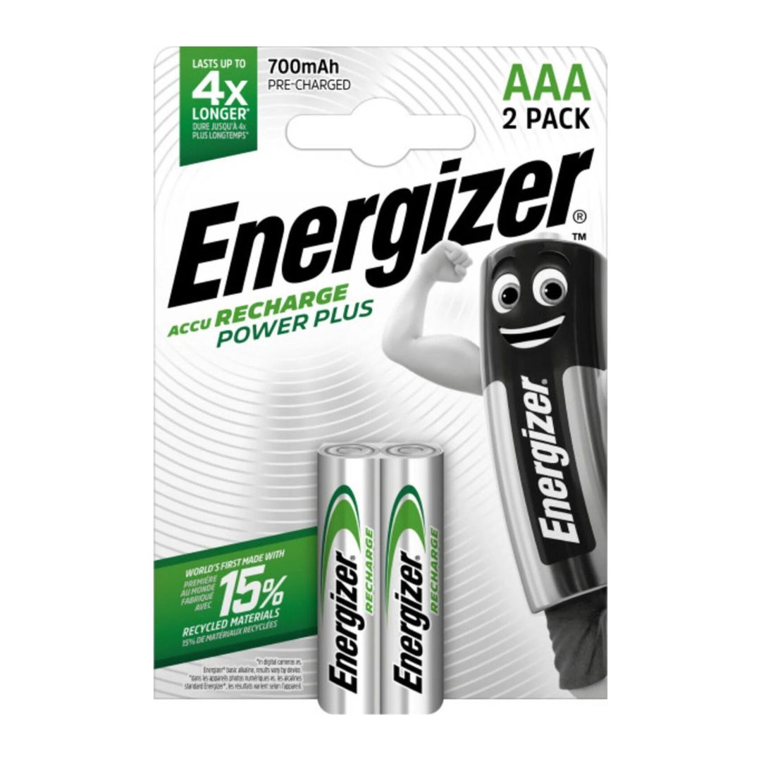 Energizer Recharge Power Plus – AAA / 1.2V 700mAh – Pack of 2