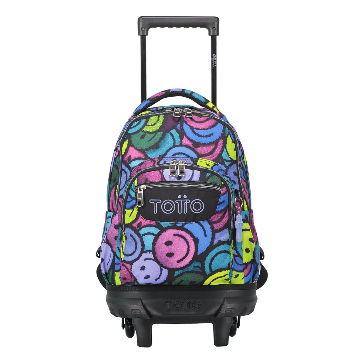 Totto Small School Backpack with Wheels - Emojis Resma
