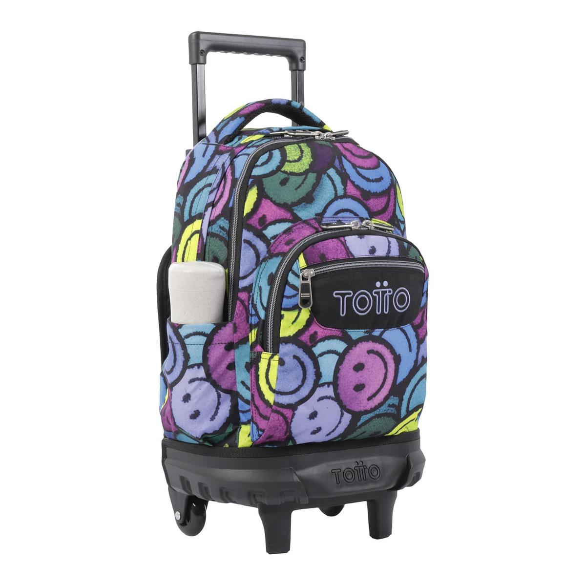 Totto Small School Backpack with Wheels - Emojis Resma