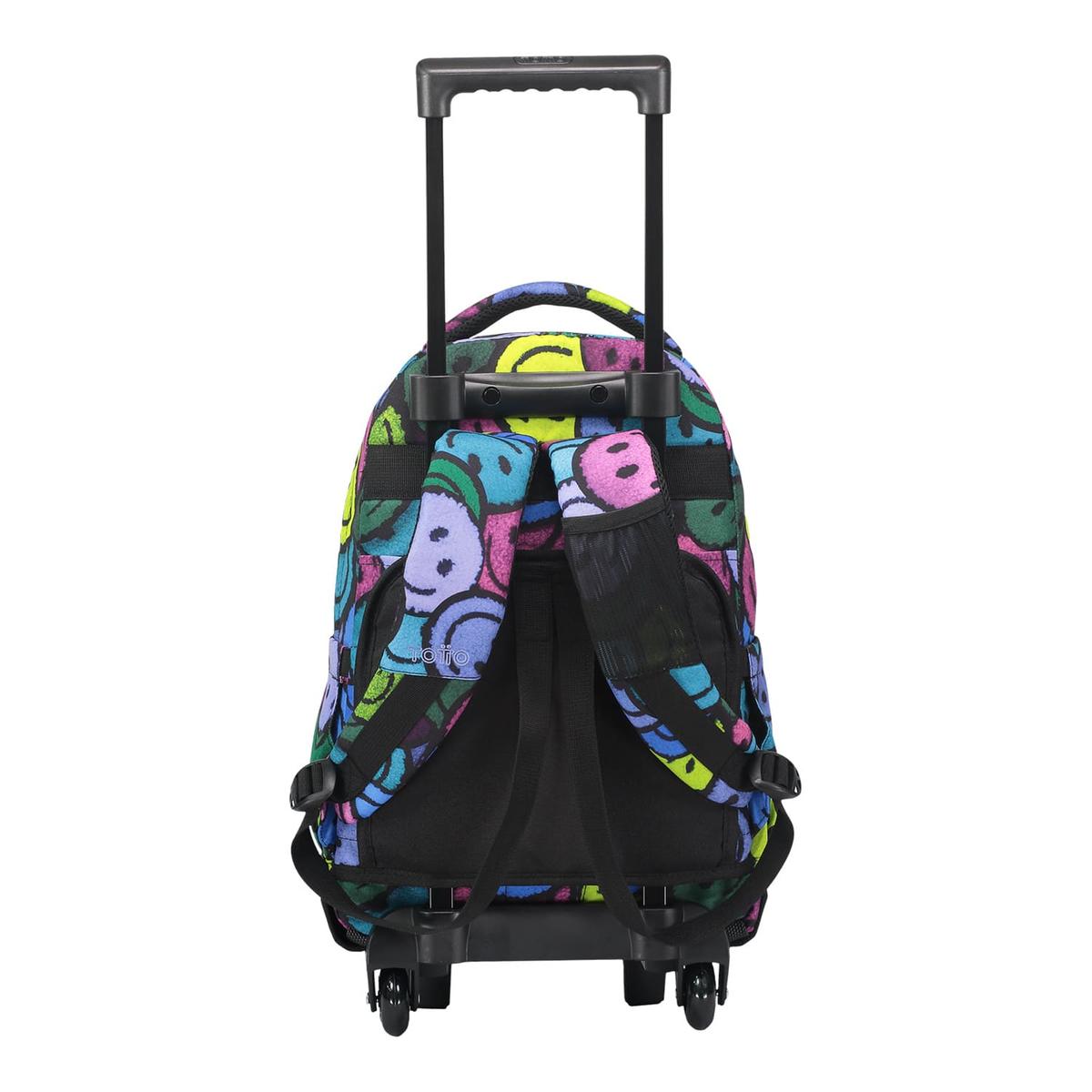 Totto Small School Backpack with Wheels - Emojis Resma