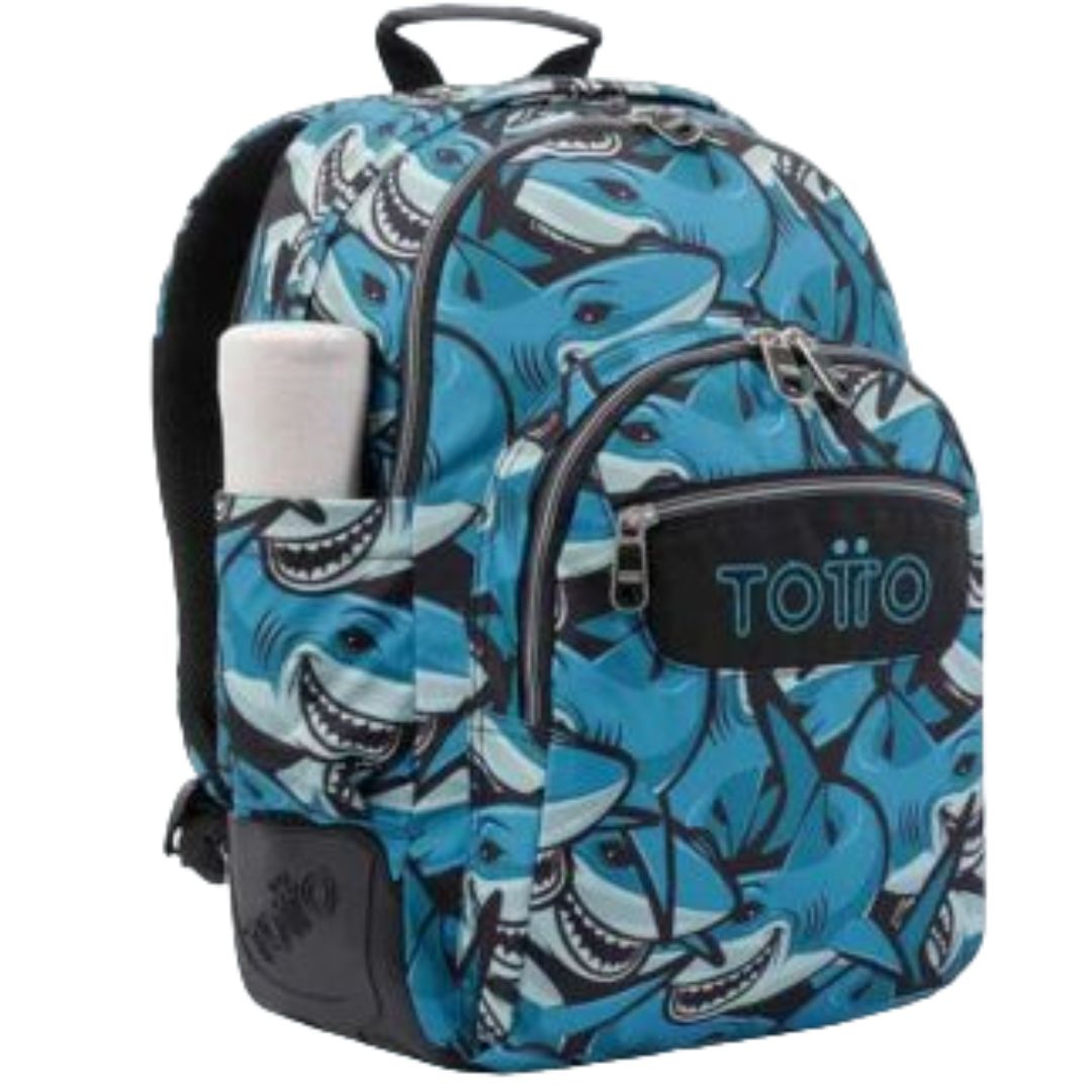 Totto Reinforced Backpack Rayol - Sharks