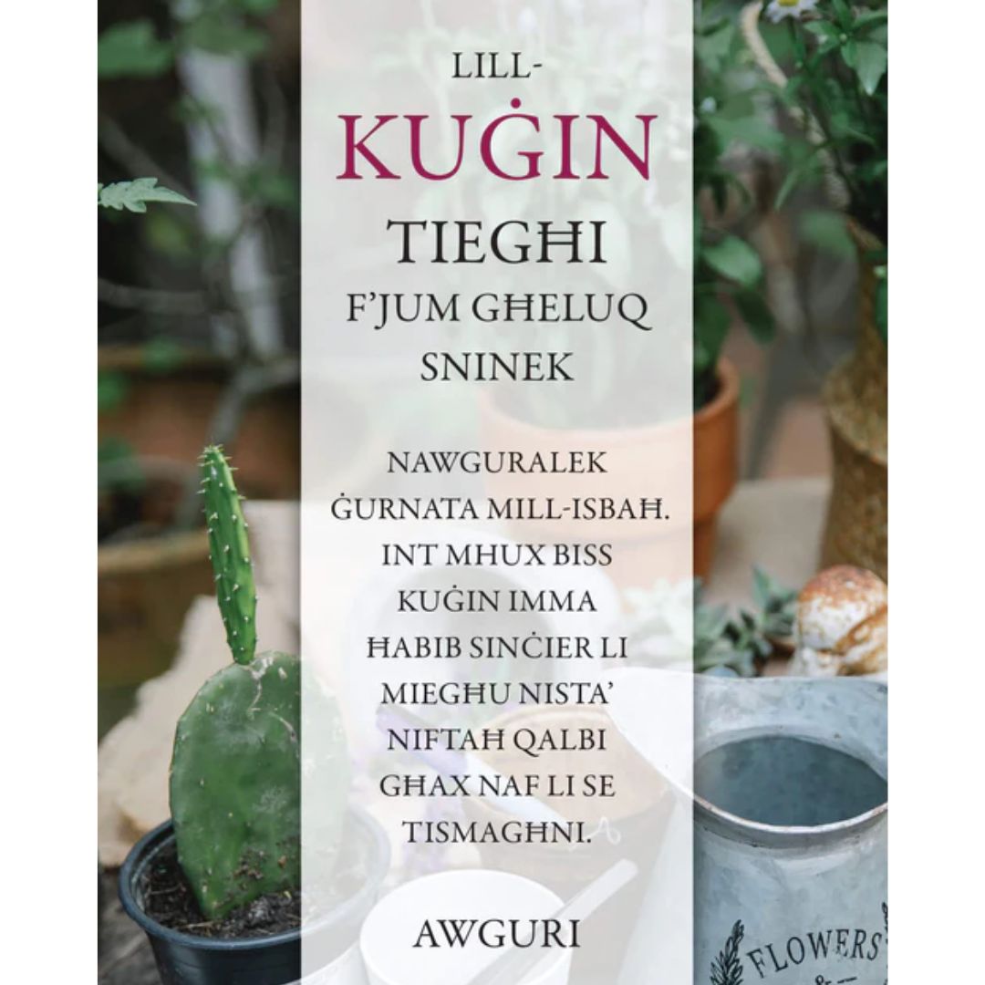 Lill Kugin Tieghi F'Jum Gheluq Sninek' Greeting Card