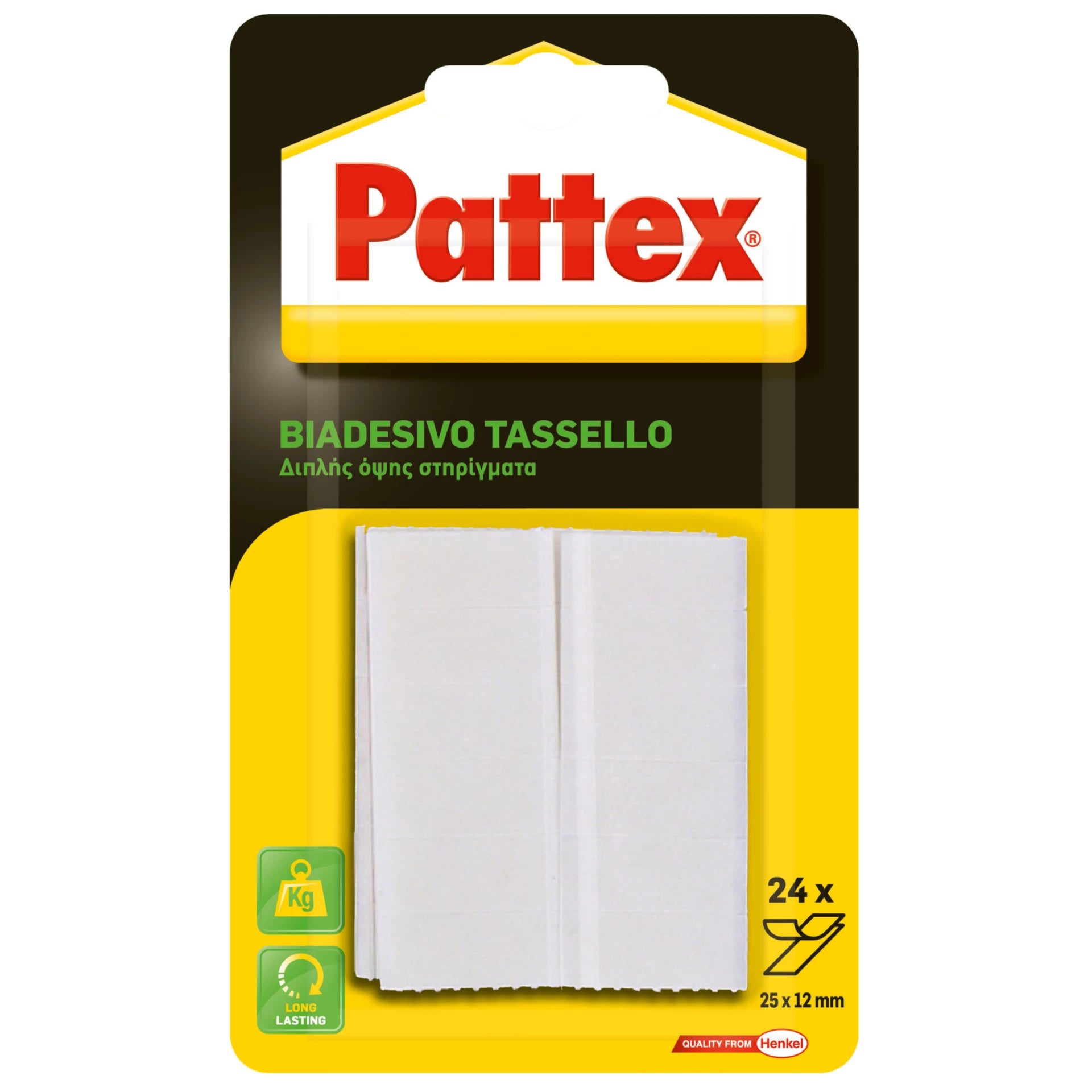 Pattex Double-Sided Tape 25 x 12mm x 24psc