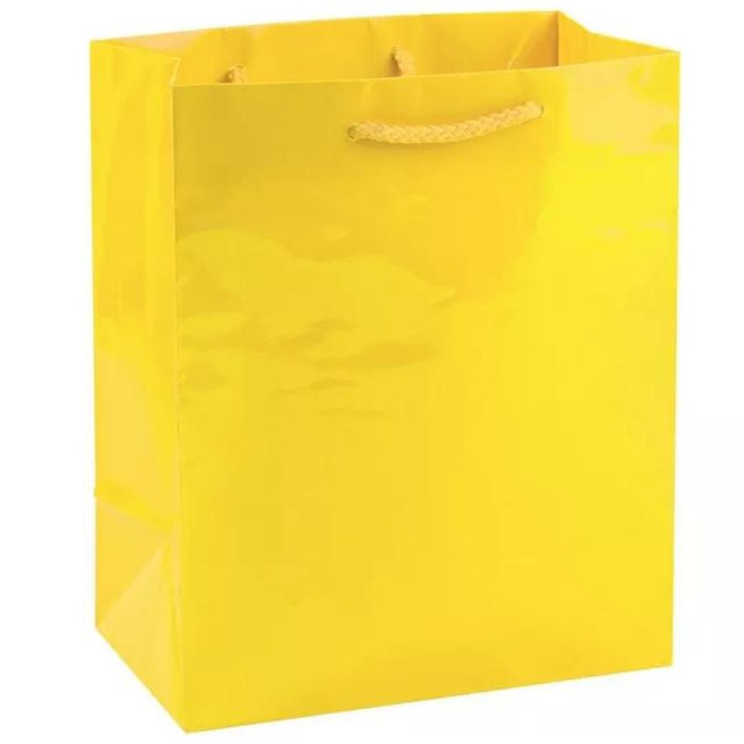 Gift Bag Extra Large - Glossy Yellow