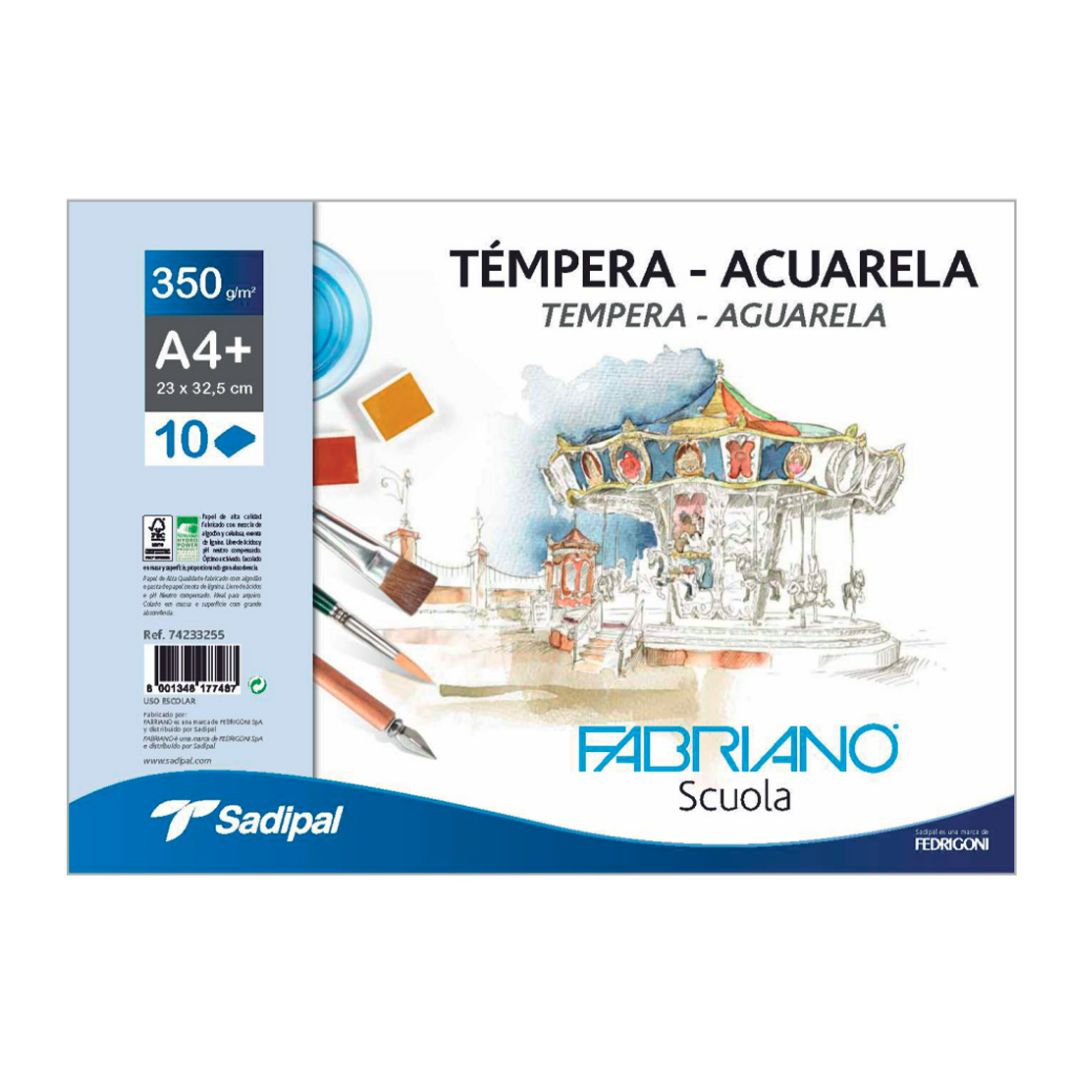 A4+ Fabriano Watercolor 10s 350 gr