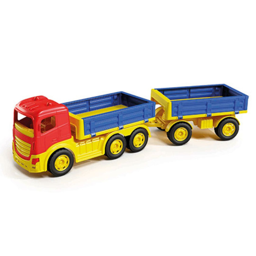 Adriatic 6-wheel truck beach vehicle with multi-sided trailer