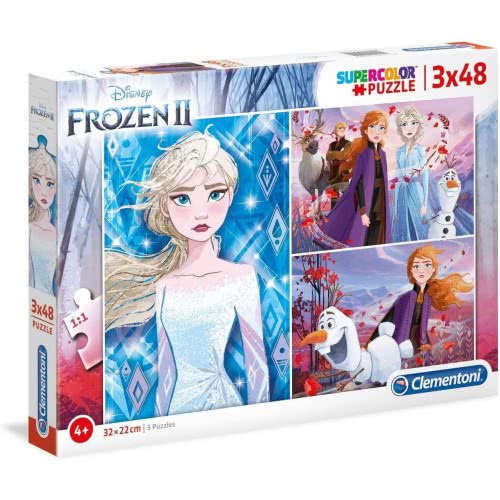 Clementoni Puzzle 'Frozen’ – 3 x 48 pieces
