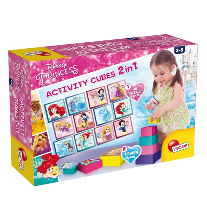 Lisciani - 2in1 Princess Activity Cubes