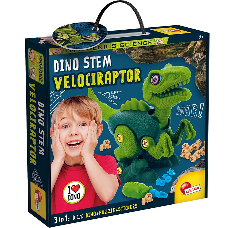 Lisciani Giochi - I'm A Genius Dino Stem Velociraptor