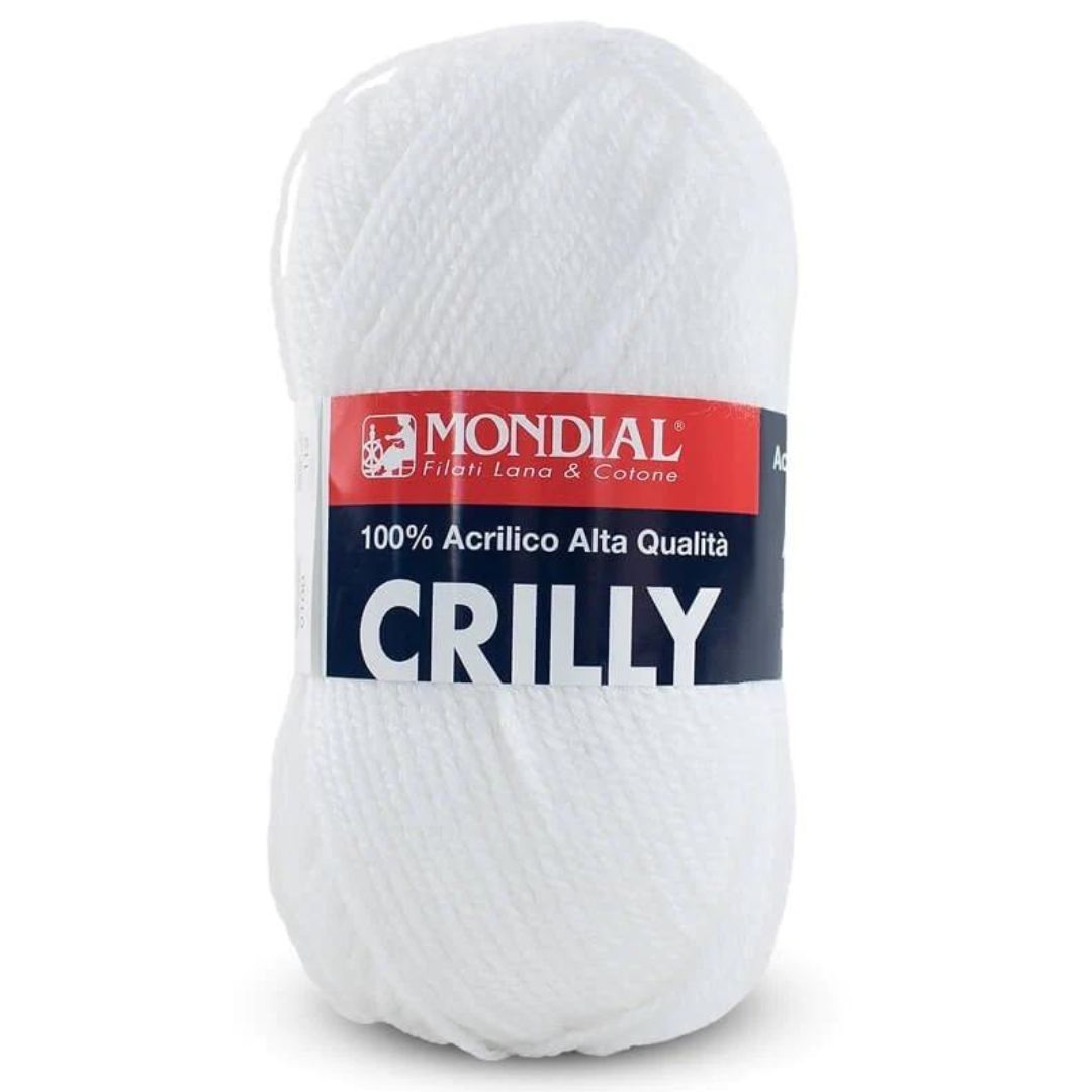 Mondial Crilly 100% Acrylic Wool - White