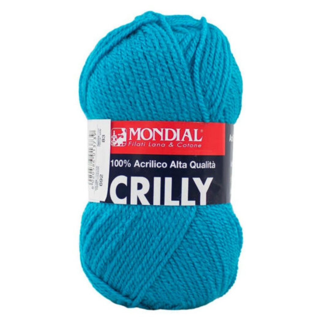 Mondial Crilly 100% Acrylic Wool - Deep Sky Blue