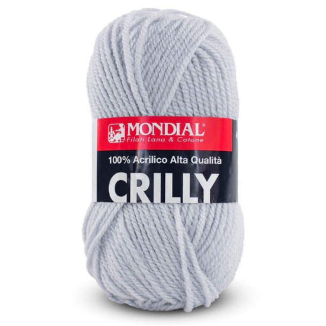 Mondial Crilly 100% Acrylic Wool - White Marble