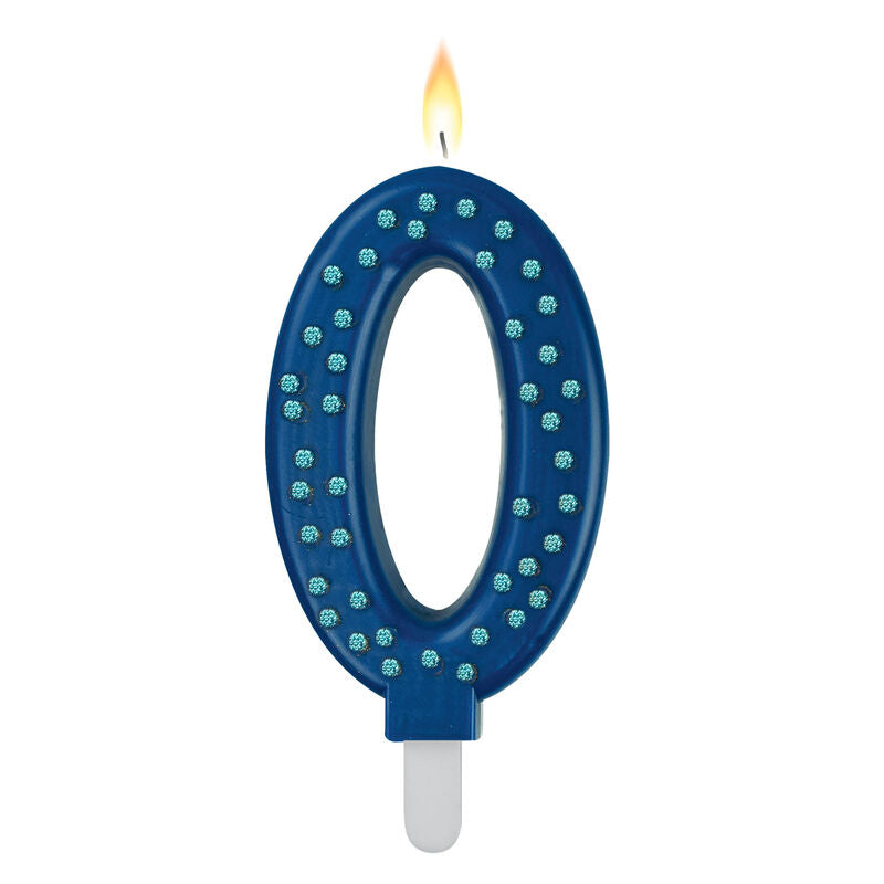 Legami Maxi Candle for Cake No. 0 Blue