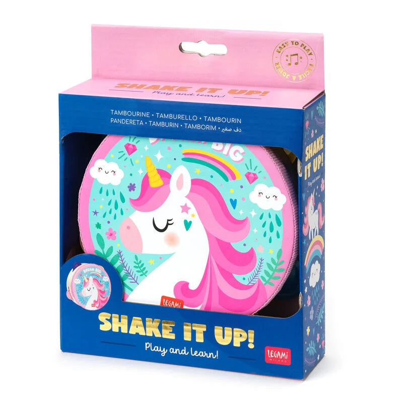 Legami Unicorn Tambourine - Shake it Up!