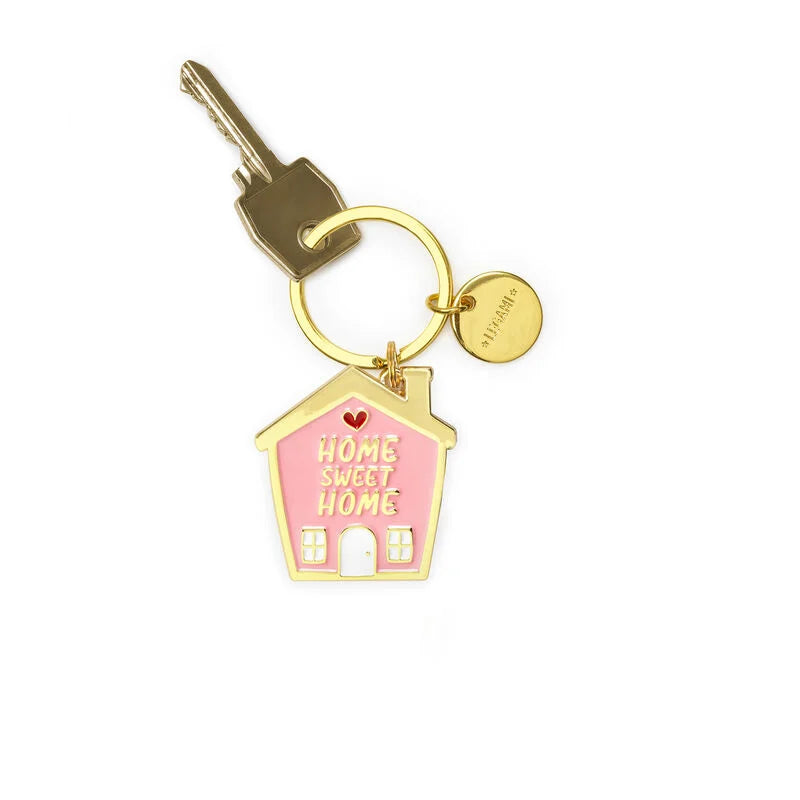 Legami Enameled metal keychain - What a Key Ring! - Home Sweet Home