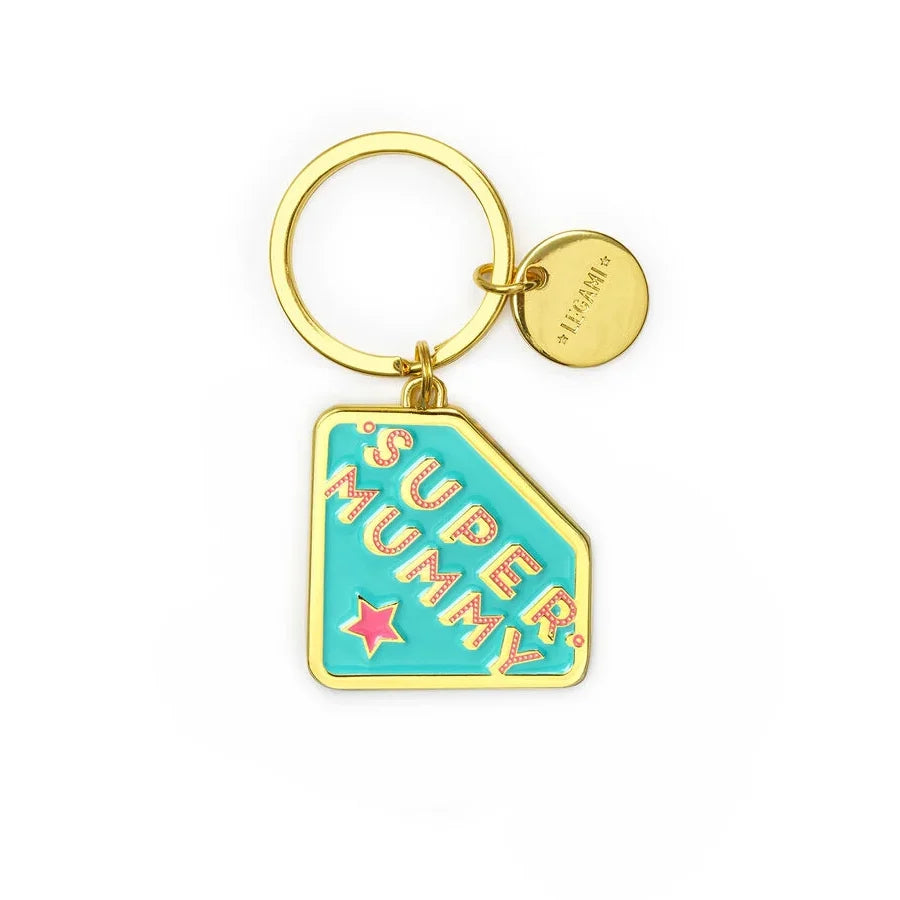 Legami Enameled metal keychain - What a Key Ring! - Super Mummy