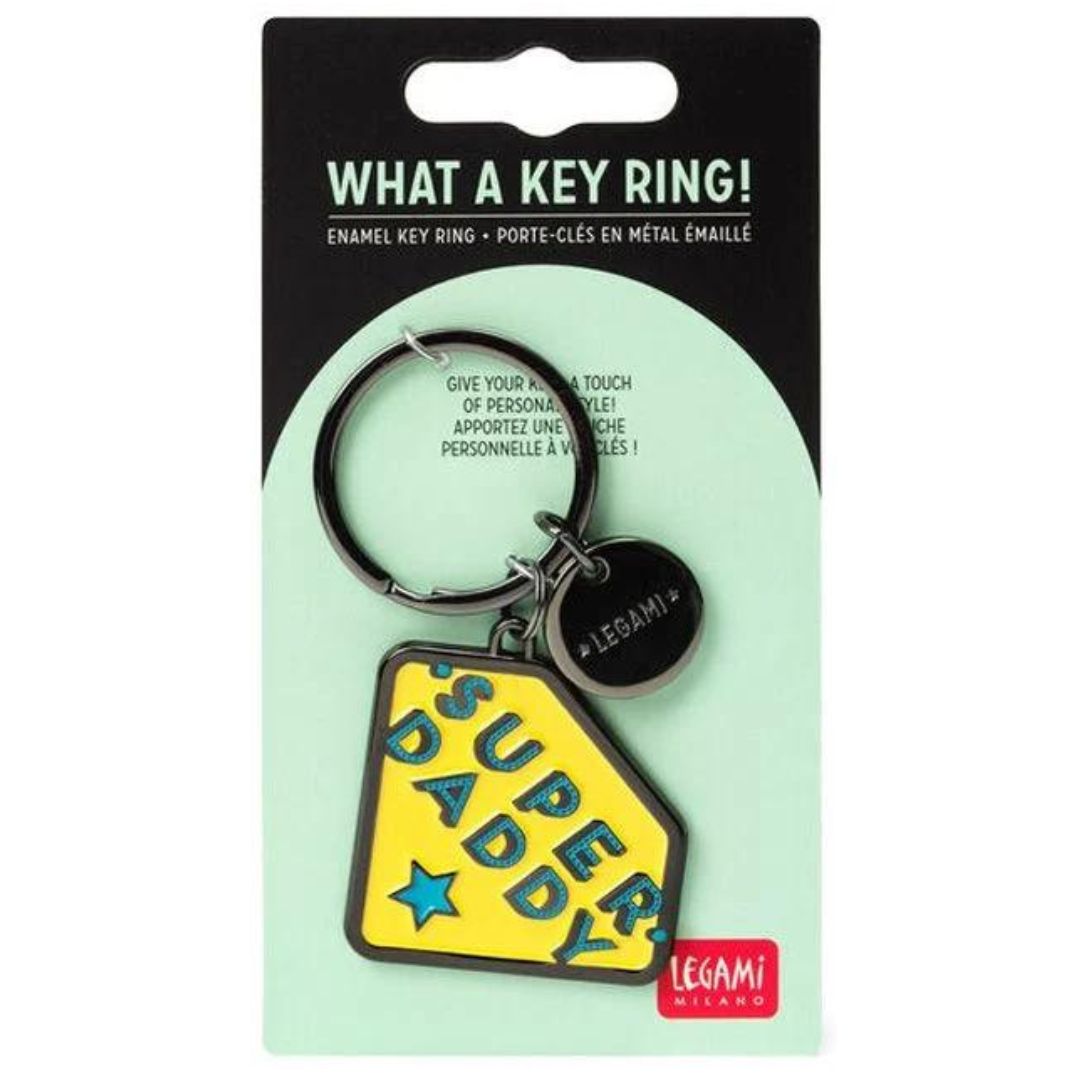 Legami Key Ring - Super Daddy