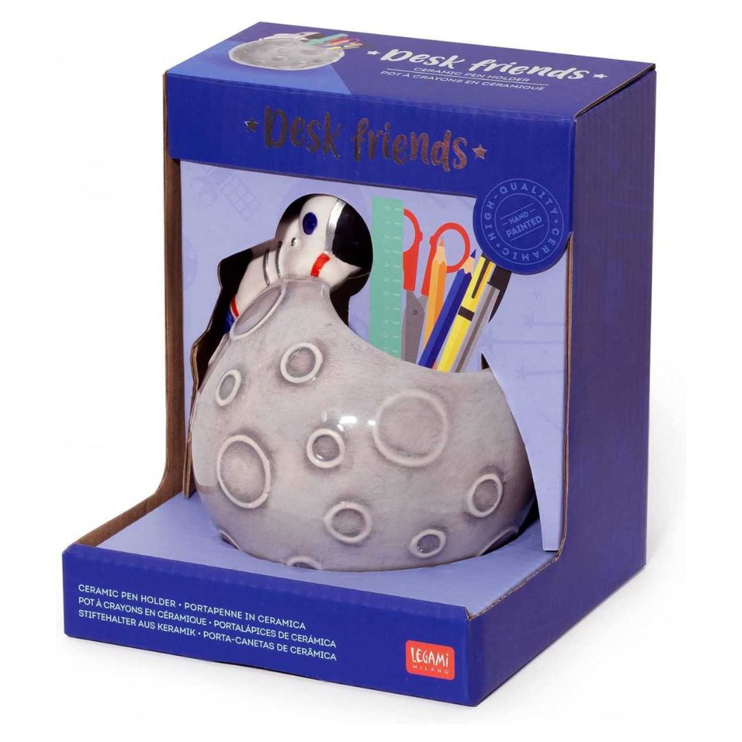 Legami Ceramic Pen Holder 12.5 x 7.5 cm - Space Theme