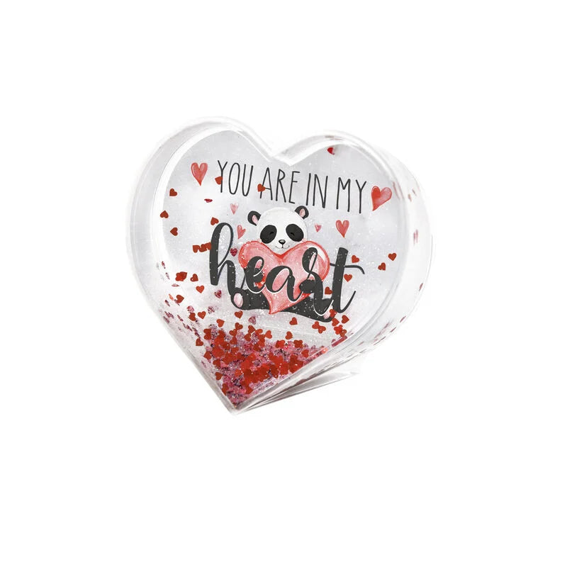 Legami - Heart Panda Glitter Photo Frame