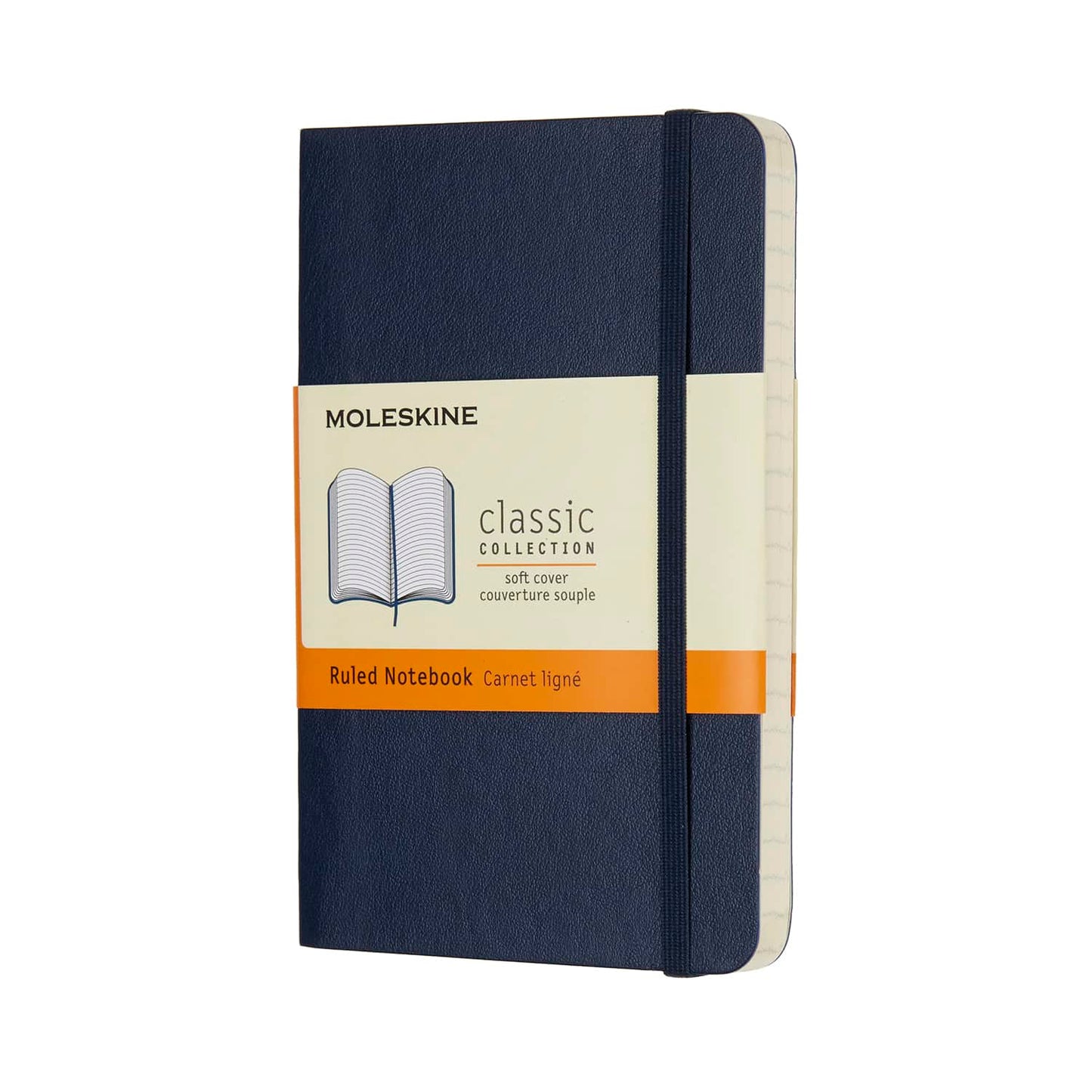 Moleskine Pocket Ruled Notebook - Soft Cover, Saphire Blue