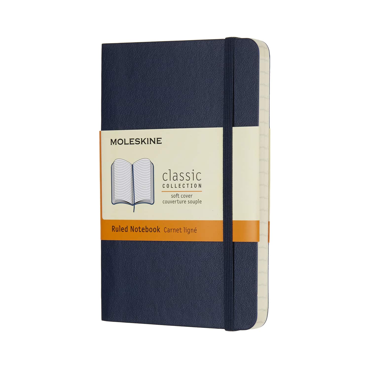 Moleskine Pocket Ruled Notebook - Soft Cover, Saphire Blue