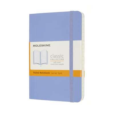 Moleskine Pocket Ruled Notebook - Soft Cover, Hydrangea Blue