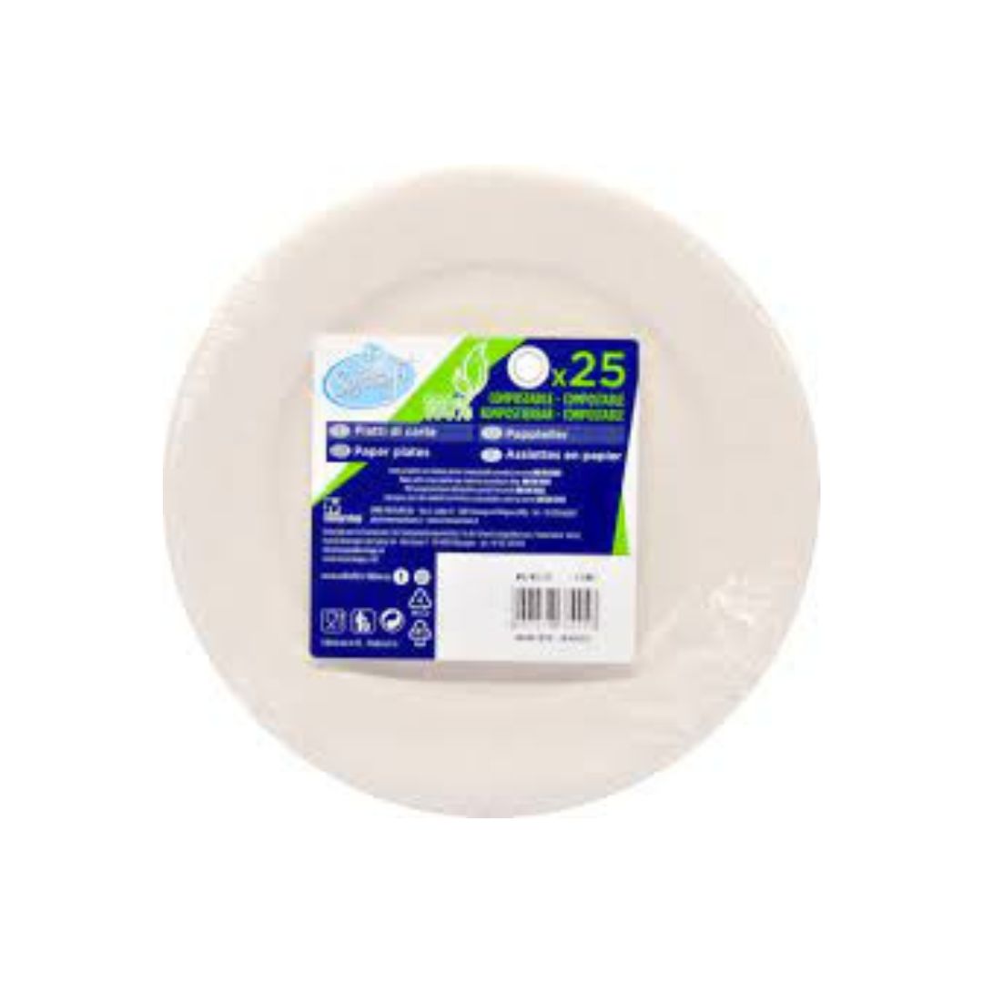 Softsoft Paper Plates 18cm A Pack Of 25pcs