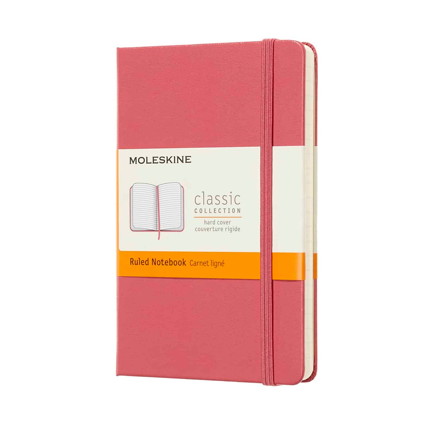 Moleskine Pocket Ruled Notebook - Hard Cover, Daisy Pink