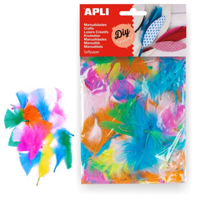 Apli Craft Assorted Feathers -14g