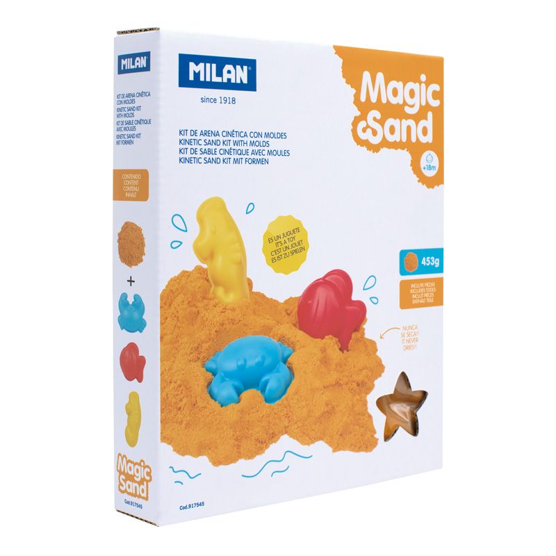 Milan Kinetic Sand Kit Magic Sand With Molds