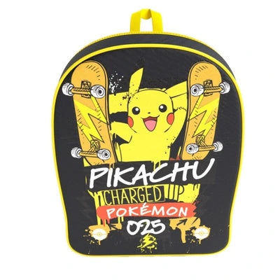 Pokemon Pikachu 2 Zip Backpack 41cm - Fit A4 Size