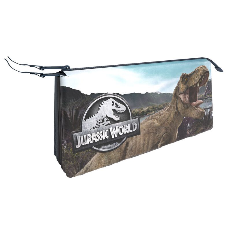 Jurassic World T- REX triple pocket pencil case