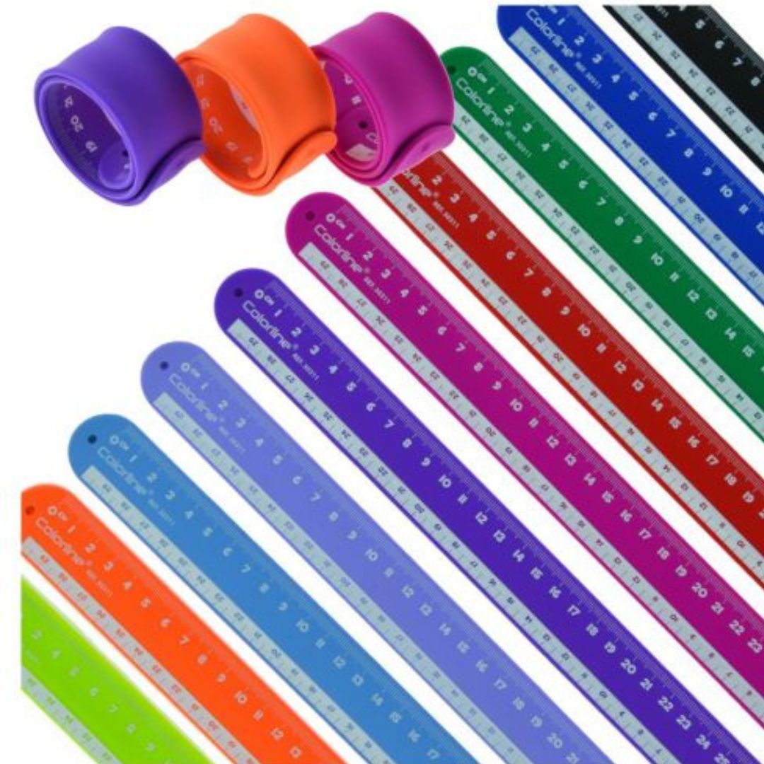 Roll-Up Silicone Ruler - Assorted Colours x1pc