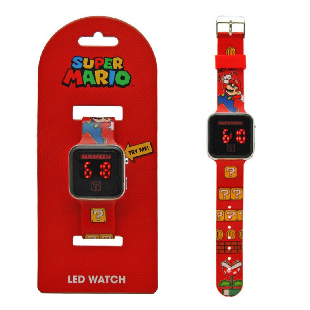 Digital LED Watch - Super Mario Play Red