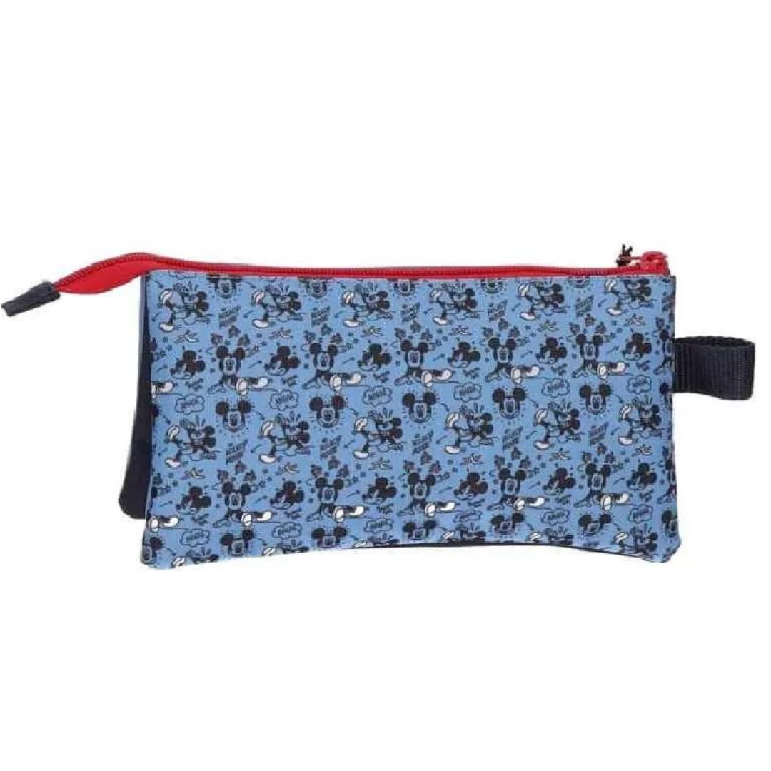 Mickey Mouse Moods Pencil Case With 3 Compartments