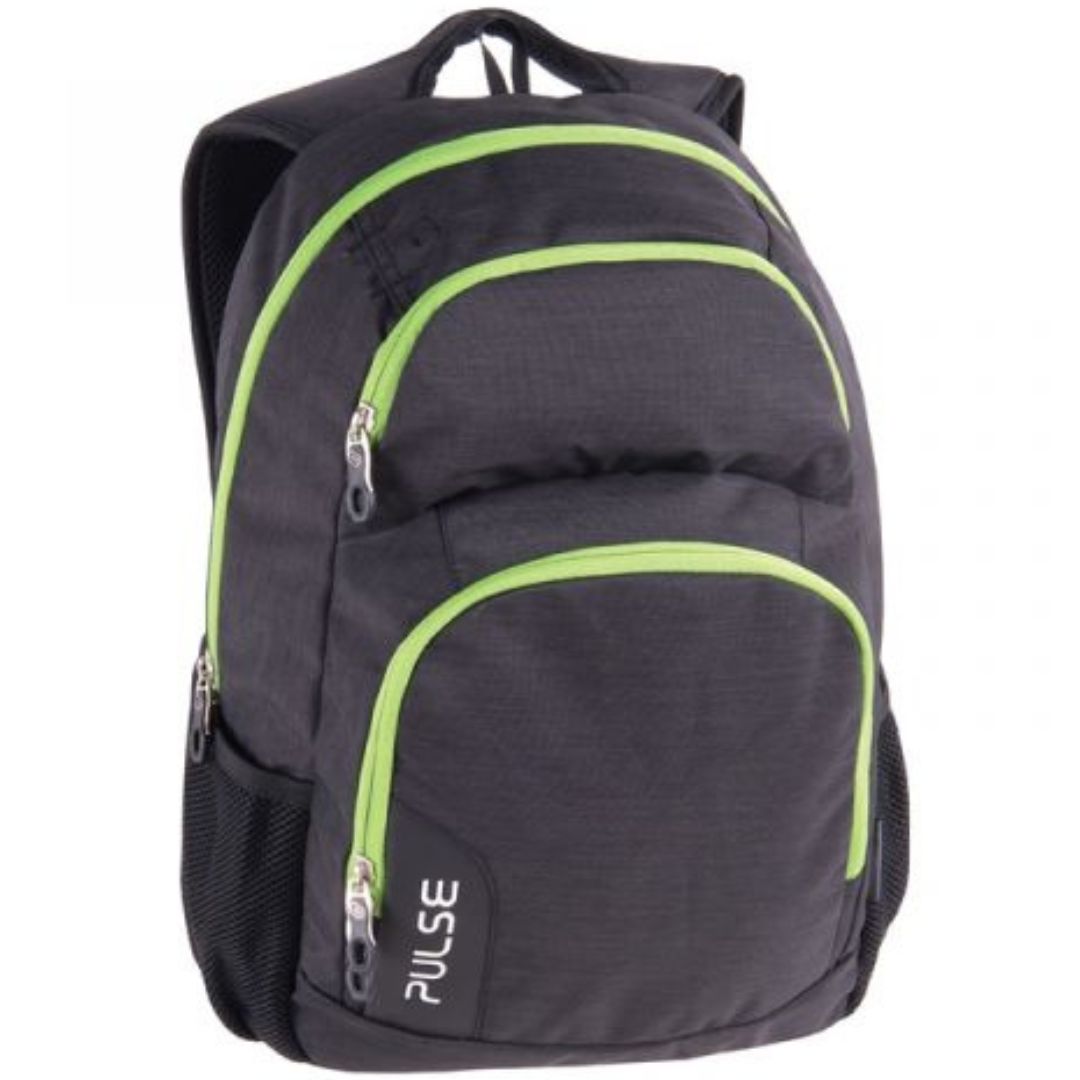 Pulse Backpack Element With Laptop Compartment - Green Dark Gray