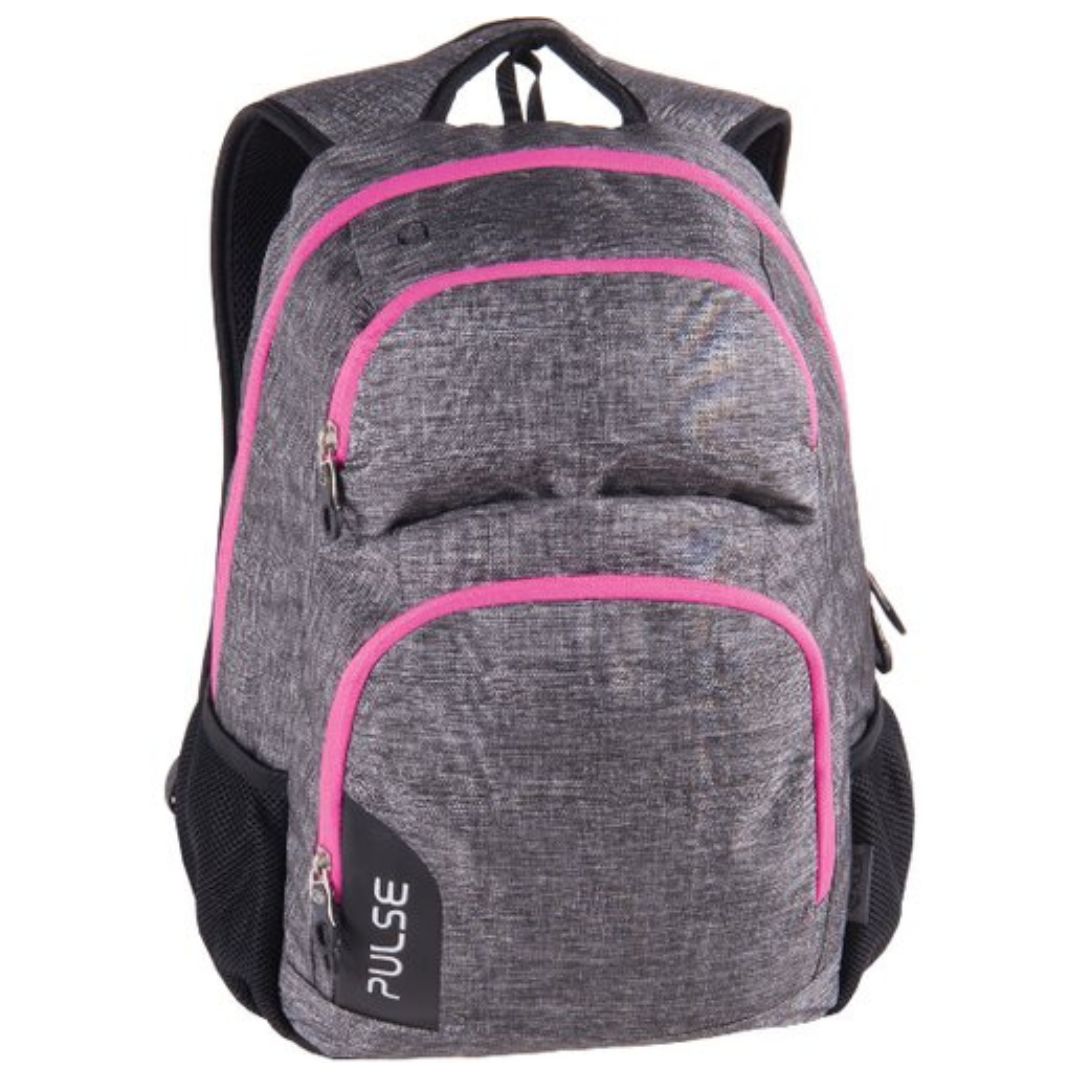 Pulse Backpack Element With Laptop Compartment - Pink Dark Gray