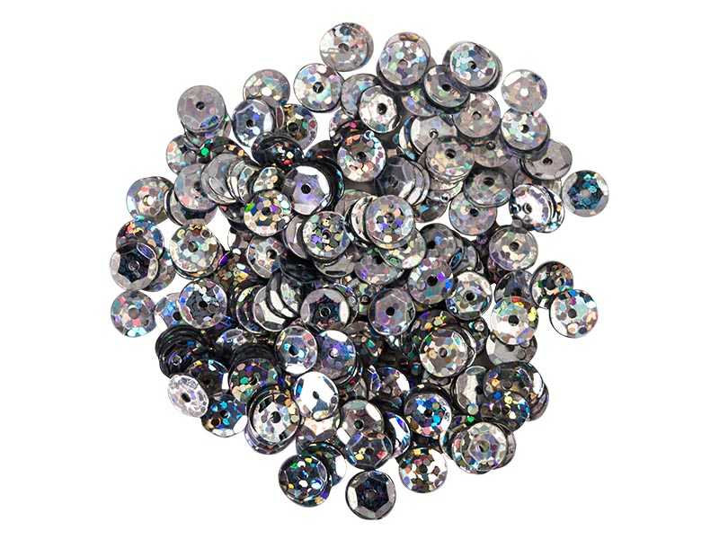 Statovac 6mm Sequins - Silver, 5grams